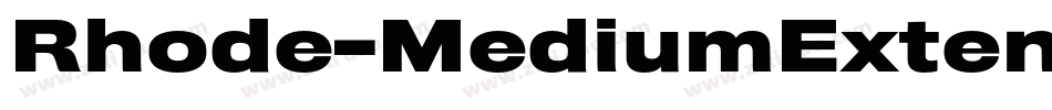 Rhode-MediumExtended字体转换
