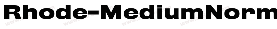 Rhode-MediumNormal字体转换