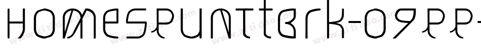 HomespunTtBrk-O9pP字体转换