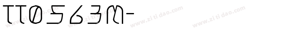TT0563M字体转换