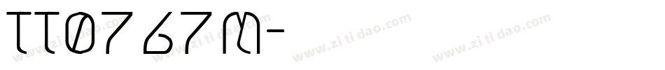 TT0767M字体转换
