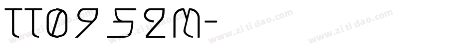 TT0952M字体转换