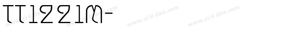 TT1221M字体转换
