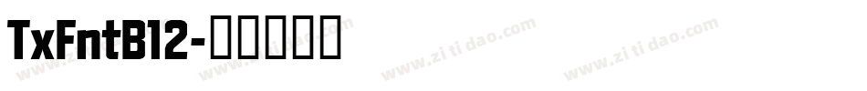 TxFntB12字体转换