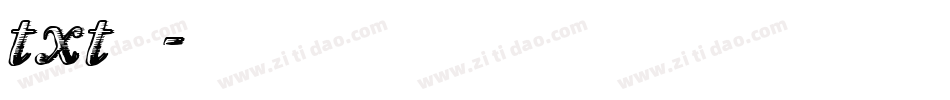txt字体字体转换