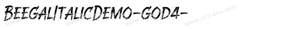 BeegalItalicDemo-god4字体转换