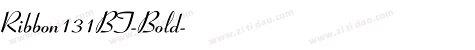 Ribbon131BT-Bold字体转换