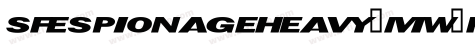 SfEspionageHeavy-MW9P字体转换 SfEspionageHeavy-MW9P字体转换