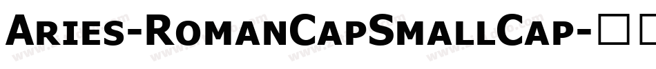Aries-RomanCapSmallCap字体转换