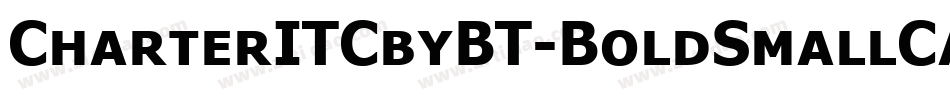 CharterITCbyBT-BoldSmallCap字体转换
