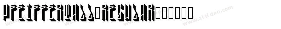 PfeifferTall-Regular字体转换