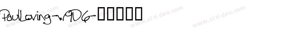PaulLoving-w9D6字体转换