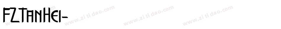 FZTanHei字体转换