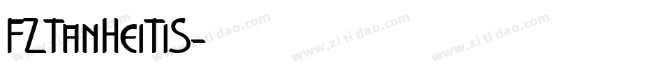 FZTanHeiTiS字体转换
