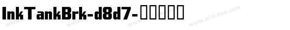 InkTankBrk-d8d7字体转换