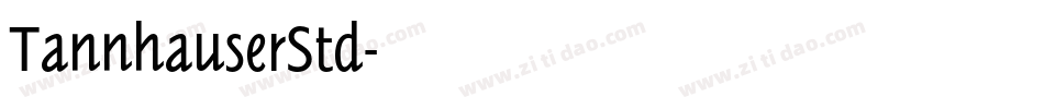 TannhauserStd字体转换