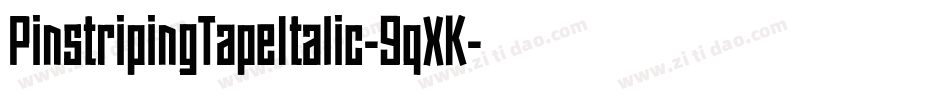 PinstripingTapeItalic-9qXK字体转换