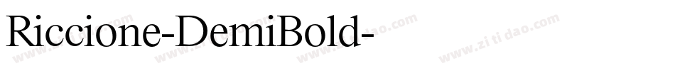 Riccione-DemiBold字体转换