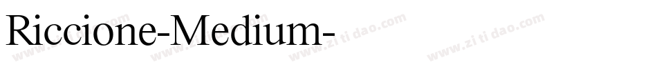 Riccione-Medium字体转换