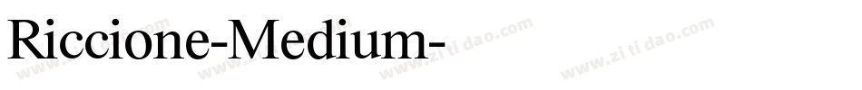 Riccione-Medium字体转换