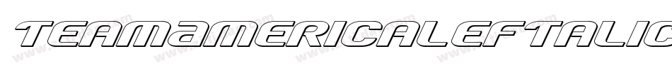 TeamAmericaLeftalic-O0R6字体转换
