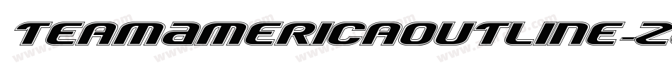 TeamAmericaOutline-ZAm3字体转换