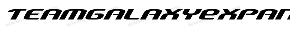 TeamGalaxyExpandedItalic-7BPmB字体转换