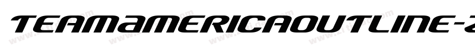 TeamAmericaOutline-ZAm3字体转换
