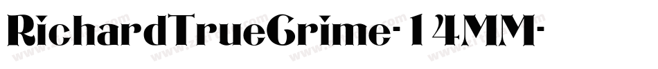 RichardTrueCrime-14MM字体转换