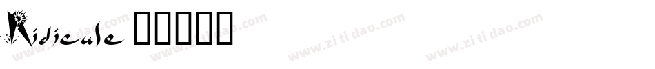 Ridicule字体转换