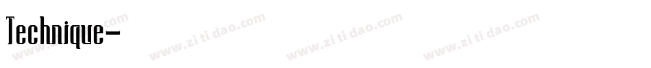 Technique字体转换