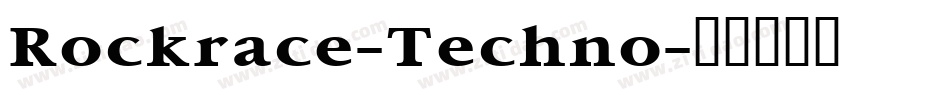 Rockrace-Techno字体转换