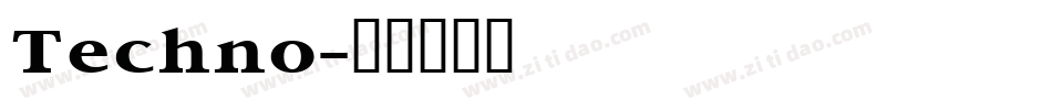 Techno字体转换