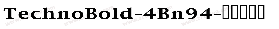 TechnoBold-4Bn94字体转换