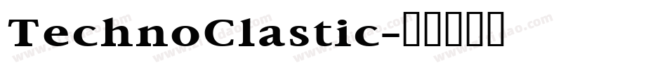 TechnoClastic字体转换