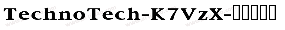 TechnoTech-K7VzX字体转换