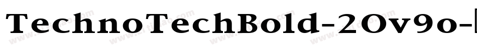 TechnoTechBold-2Ov9o字体转换