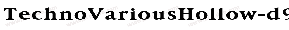 TechnoVariousHollow-d9rWZ字体转换