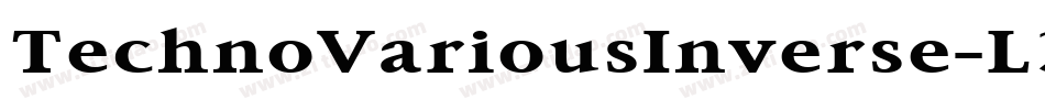 TechnoVariousInverse-L3Vn3字体转换