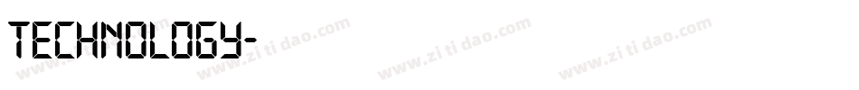 Technology字体转换