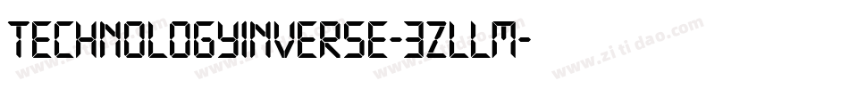 TechnologyInverse-3zlLM字体转换