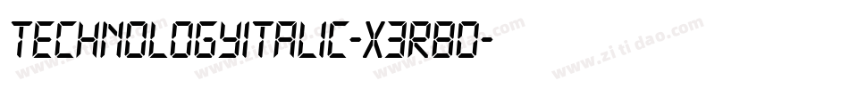 TechnologyItalic-x3RBO字体转换
