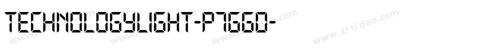 TechnologyLight-p7gGD字体转换