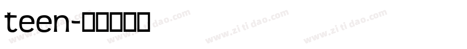 teen字体转换