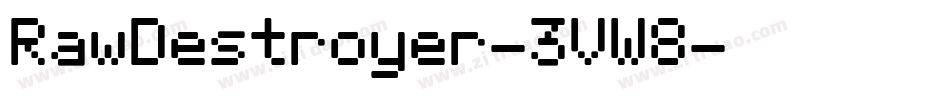 RawDestroyer-3VW8字体转换