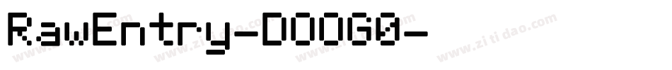 RawEntry-DOOG0字体转换