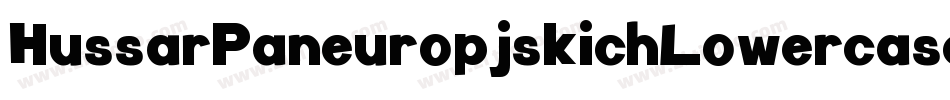 HussarPaneuropjskichLowercaseOblique-mOoG字体转换