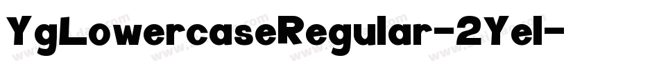 YgLowercaseRegular-2Yel字体转换