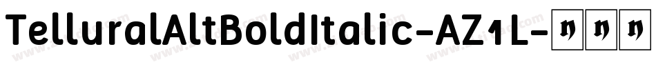 TelluralAltBoldItalic-AZ1L字体转换