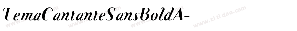 TemaCantanteSansBoldA字体转换